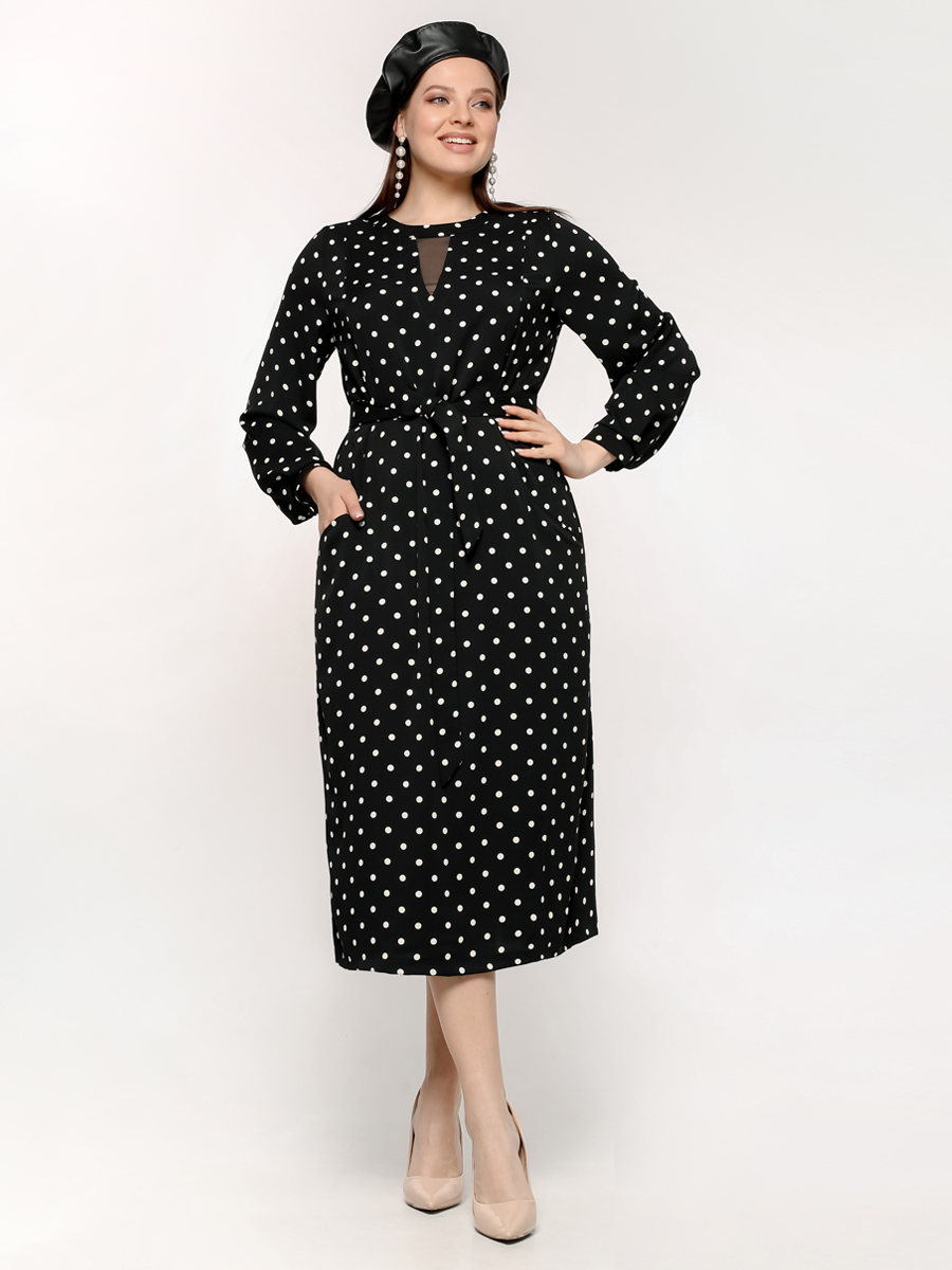картинка Платье 5403 черный(горошек) от магазина Larouge.by