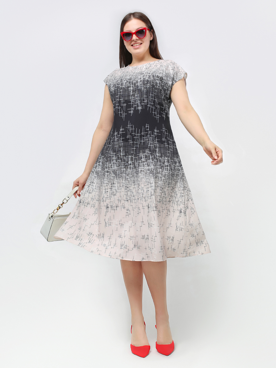 картинка Платье 5424 беж(черный) от магазина Larouge.by