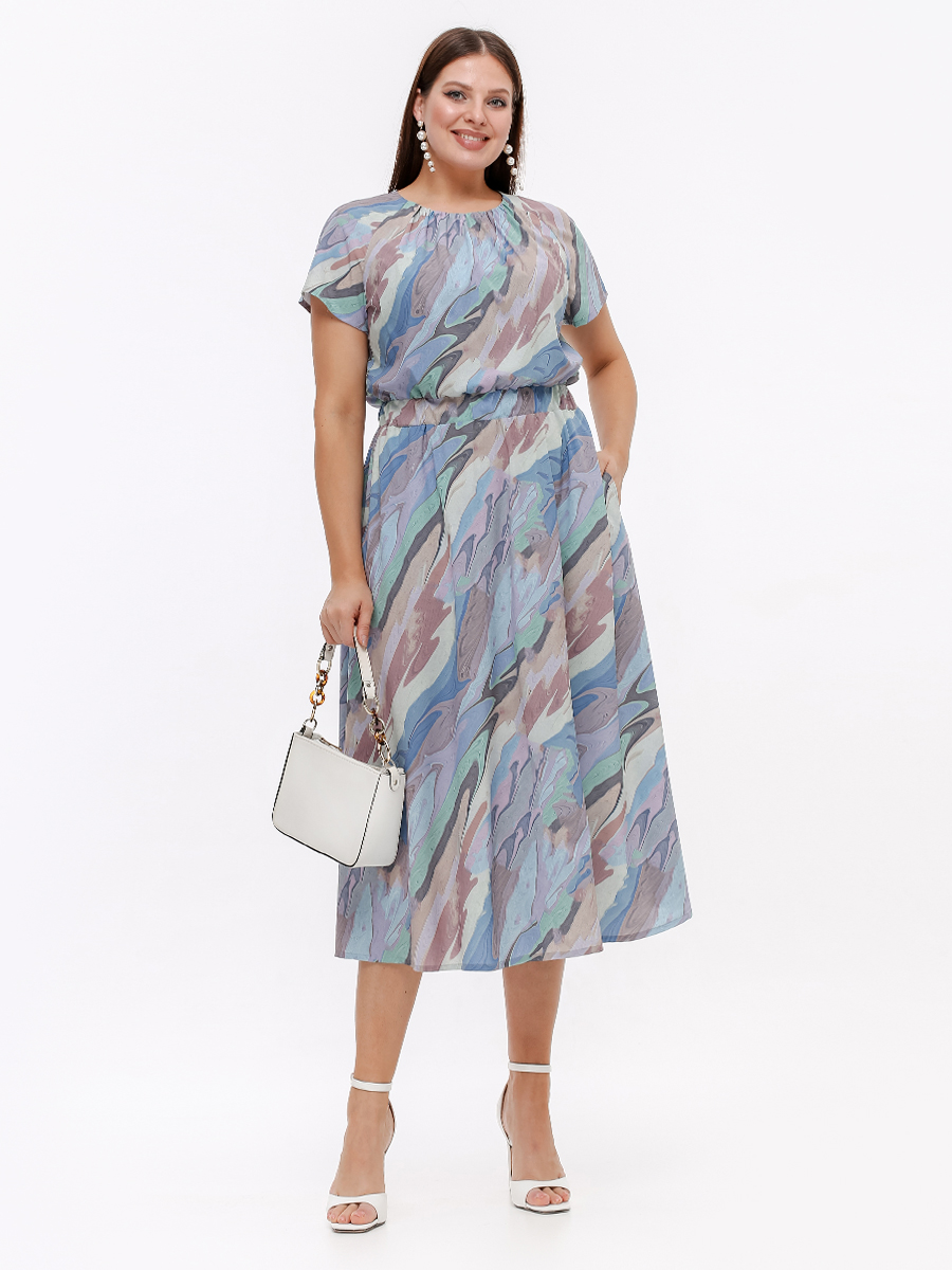 картинка Платье 5452 разводы набивной от магазина Larouge.by