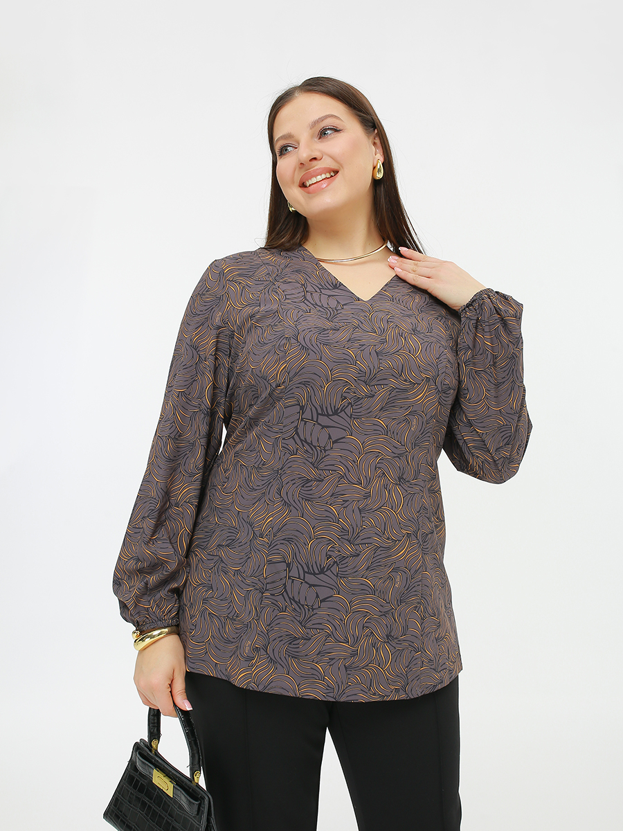 картинка Блузка 62546 графит набивной от магазина Larouge.by