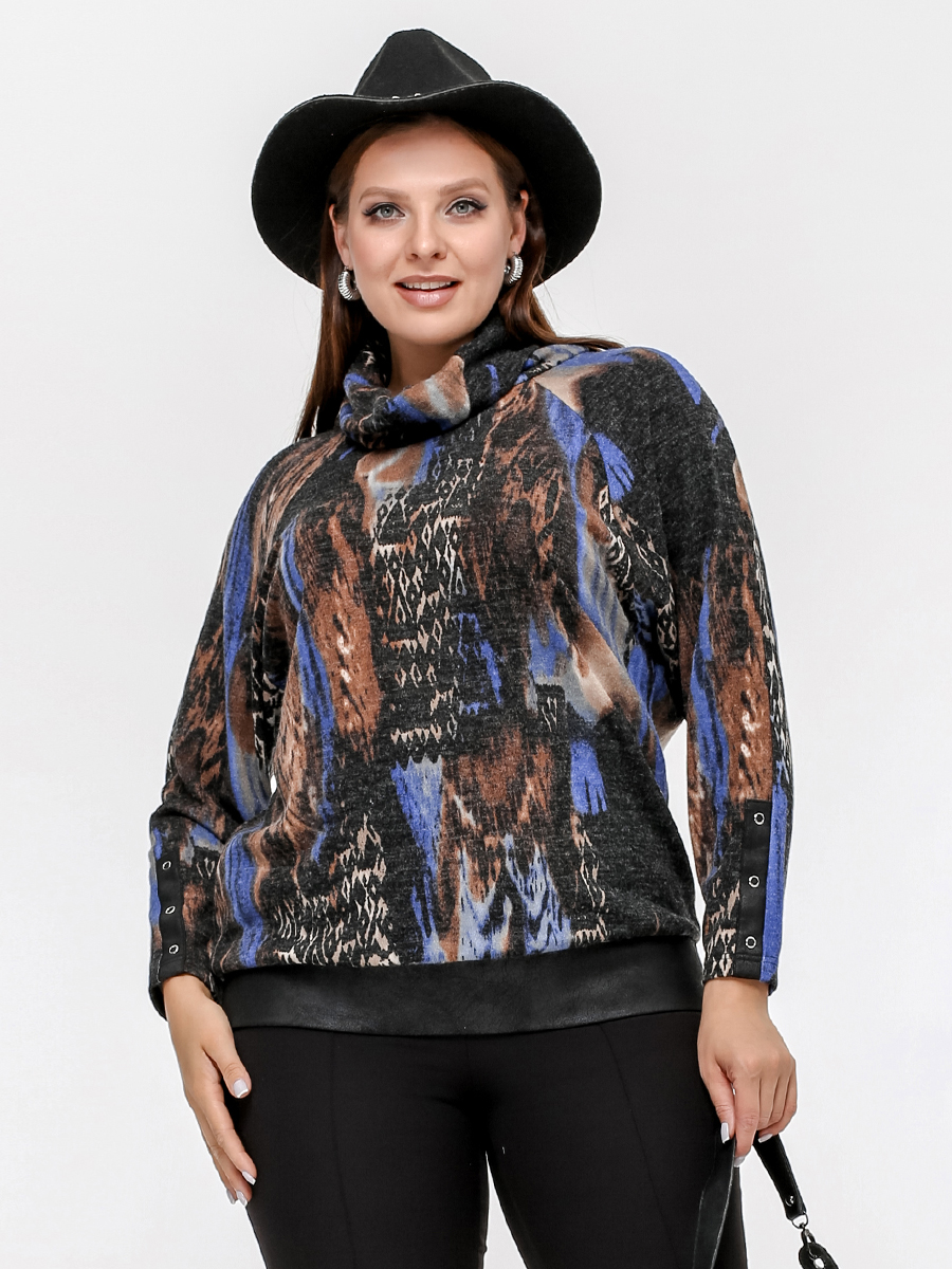 картинка Джемпер 33175 сапфир(абстракция) от магазина Larouge.by