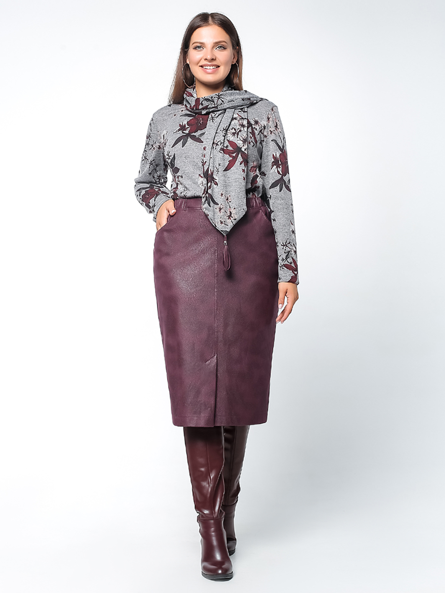 картинка Юбка 7045 винный от магазина Larouge.by