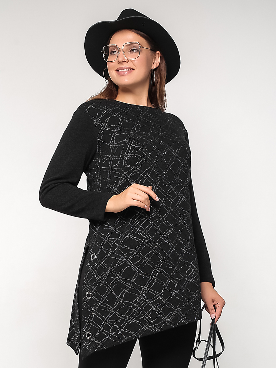 картинка Туника 9051 серебро (черный) от магазина Larouge.by