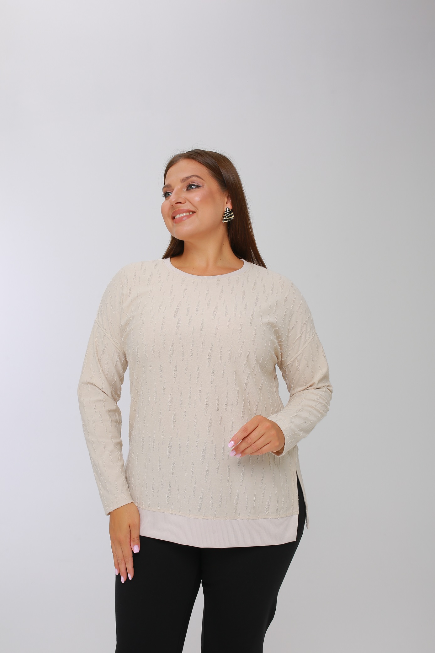 картинка Джемпер 3401 бежевый от магазина Larouge.by