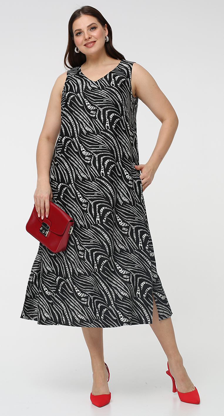 картинка Платье 5444 чёрный(зебра) от магазина Larouge.by
