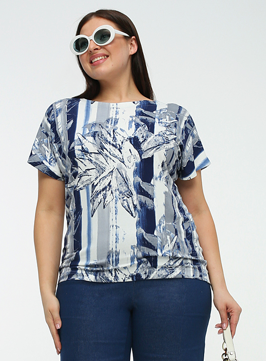 картинка Джемпер 3354 синий(полоска) от магазина Larouge.by