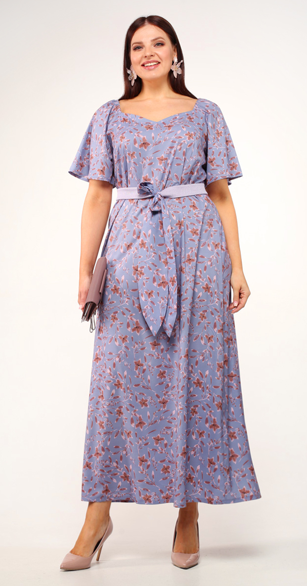 картинка Платье 5388 сиреневый(цветы) от магазина Larouge.by