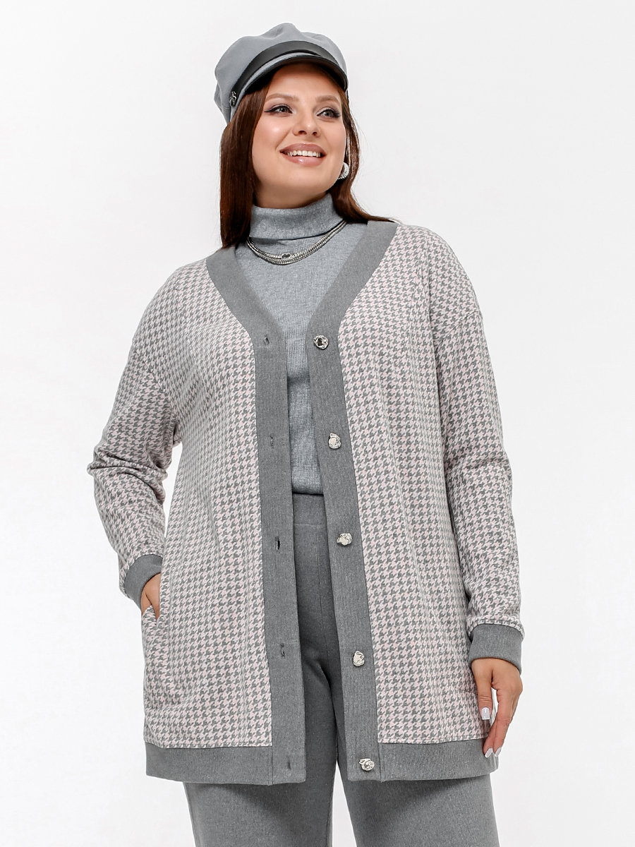 картинка Жакет 3340 серо-розовый от магазина Larouge.by