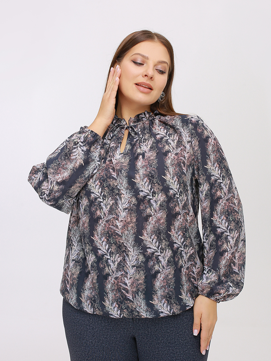 картинка Блузка 6327 графит(ветки) от магазина Larouge.by