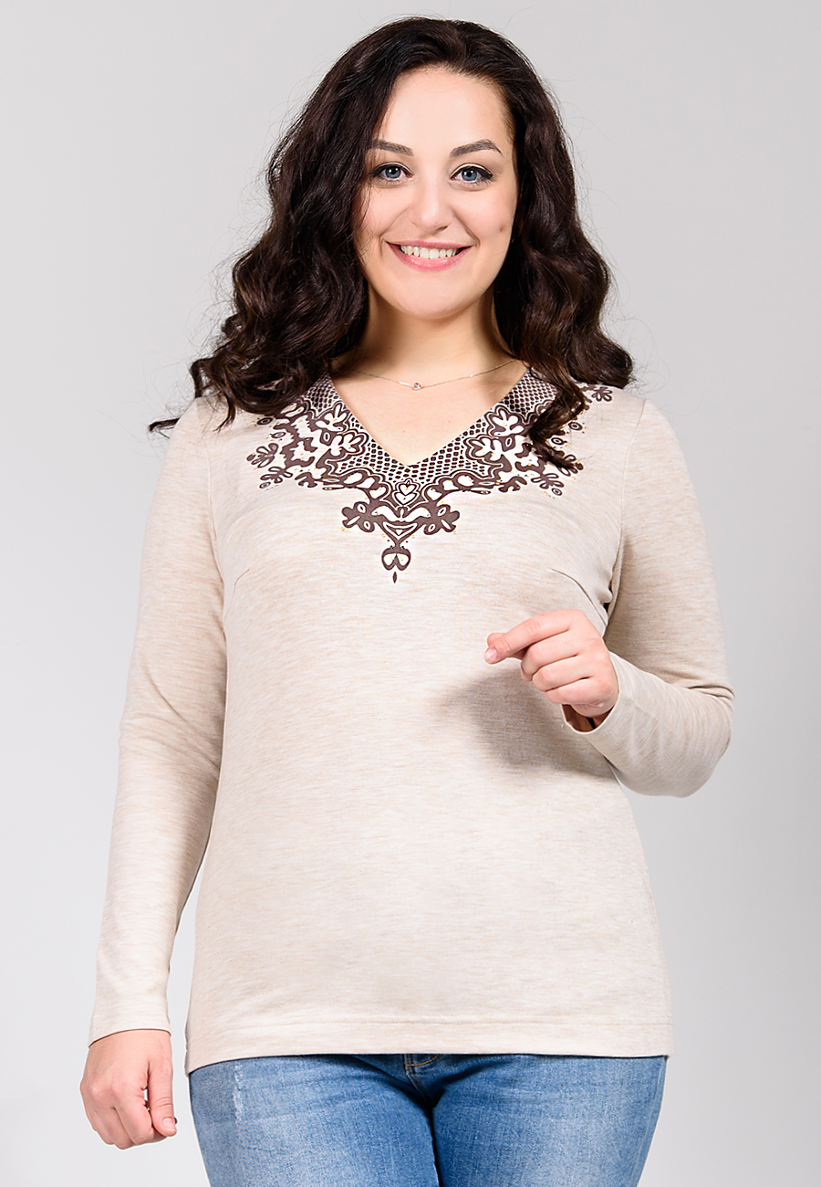 картинка Джемпер 29522 бежевый (шоколад) от магазина Larouge.by