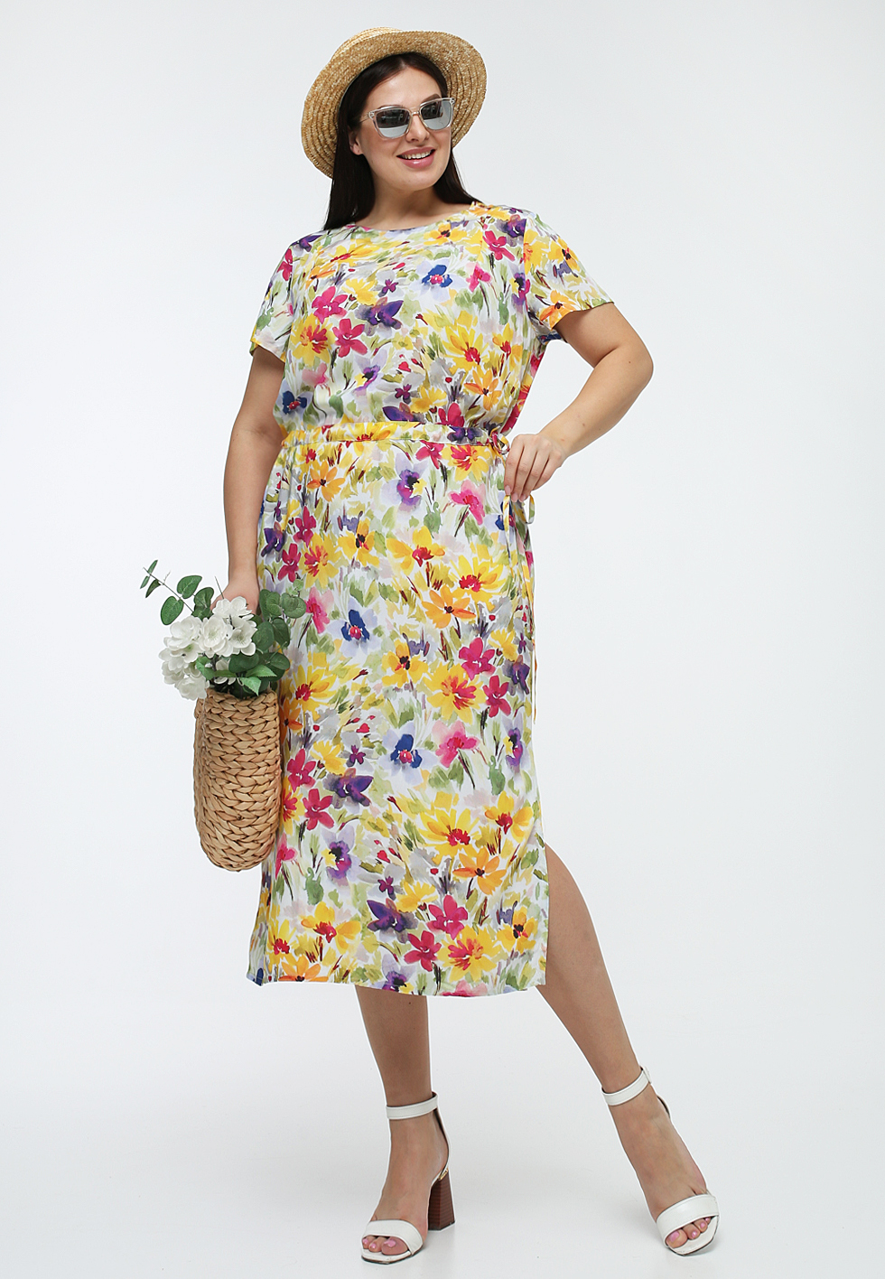 картинка Платье 5463 полянка набивной от магазина Larouge.by