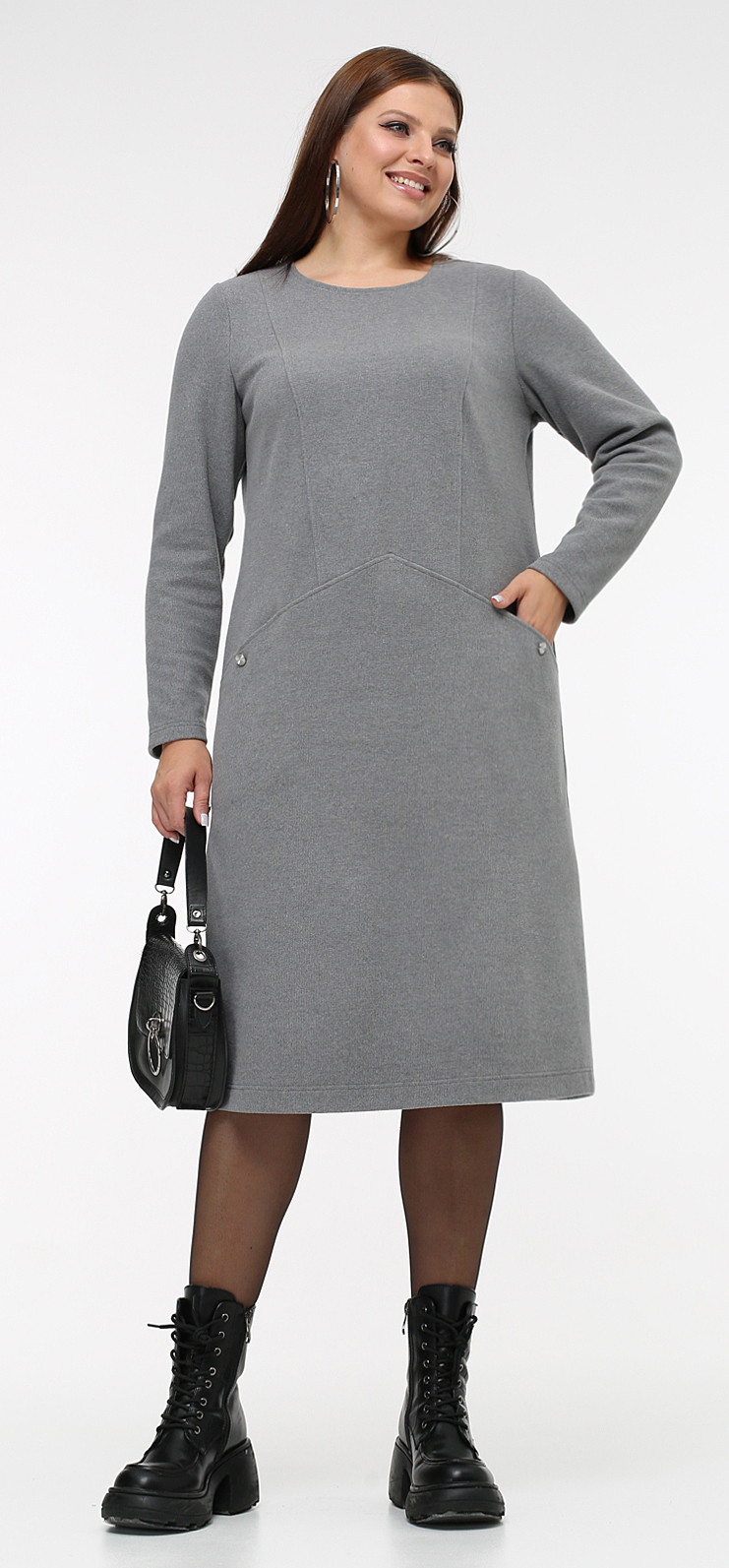 картинка Платье 5448 серый от магазина Larouge.by