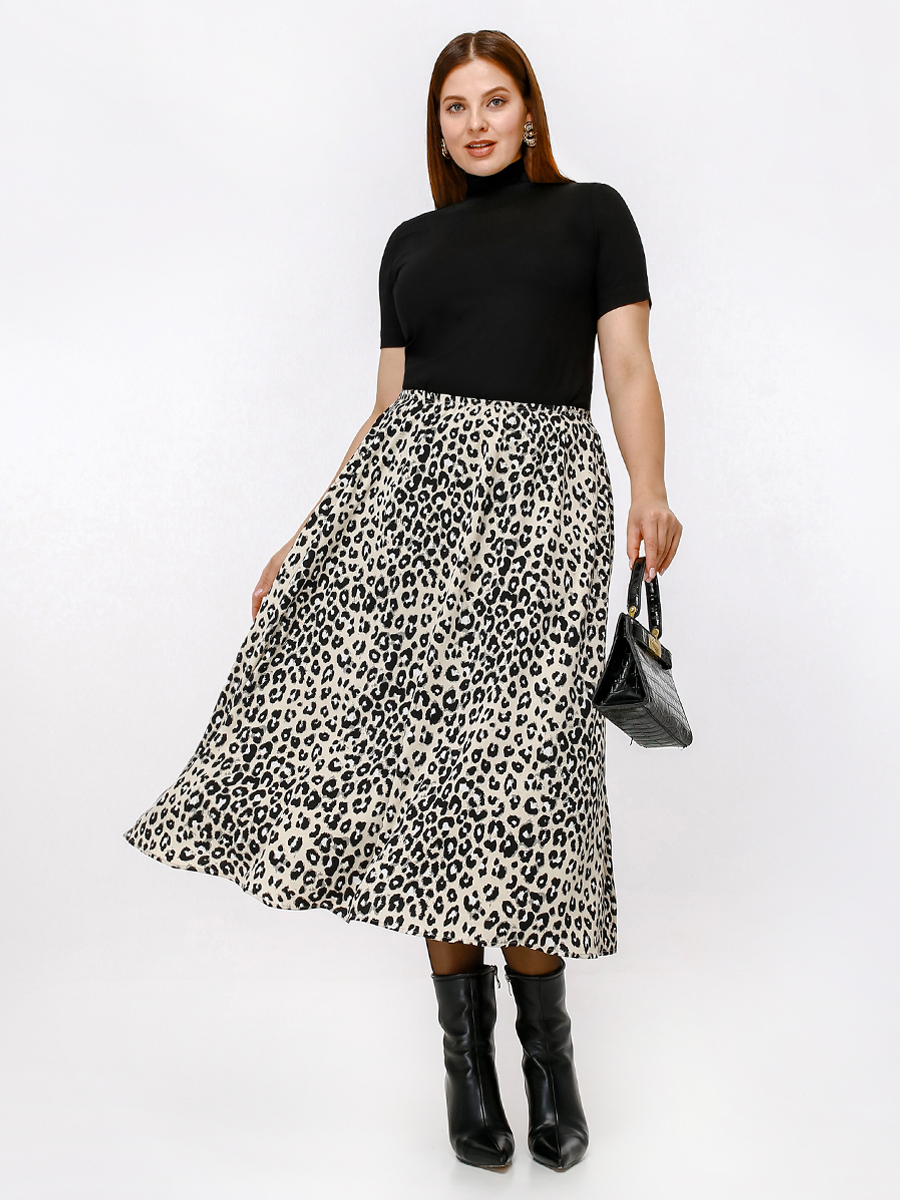 картинка Юбка 7067 леопард набивной от магазина Larouge.by