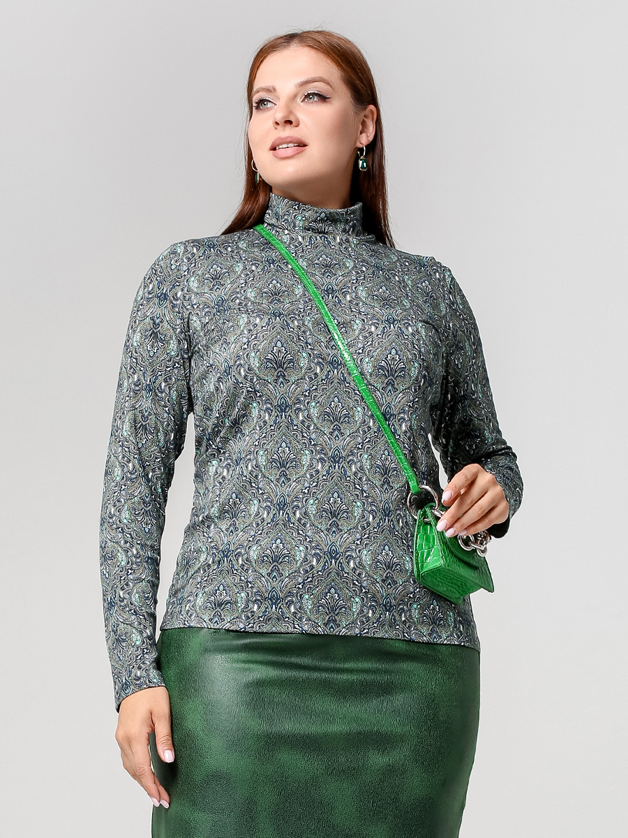 картинка Джемпер 3894 зеленый набивной от магазина Larouge.by