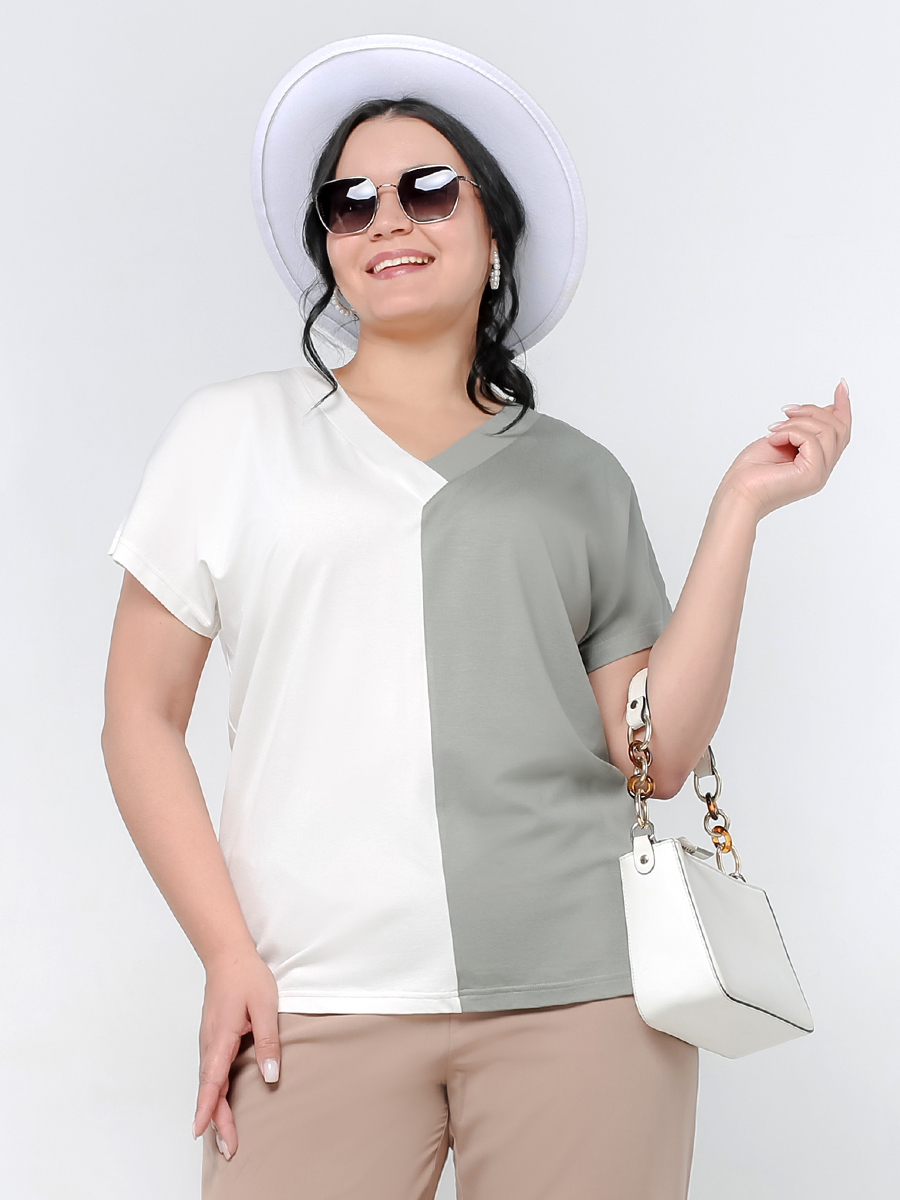 картинка Джемпер 3270 хаки(молоко) от магазина Larouge.by