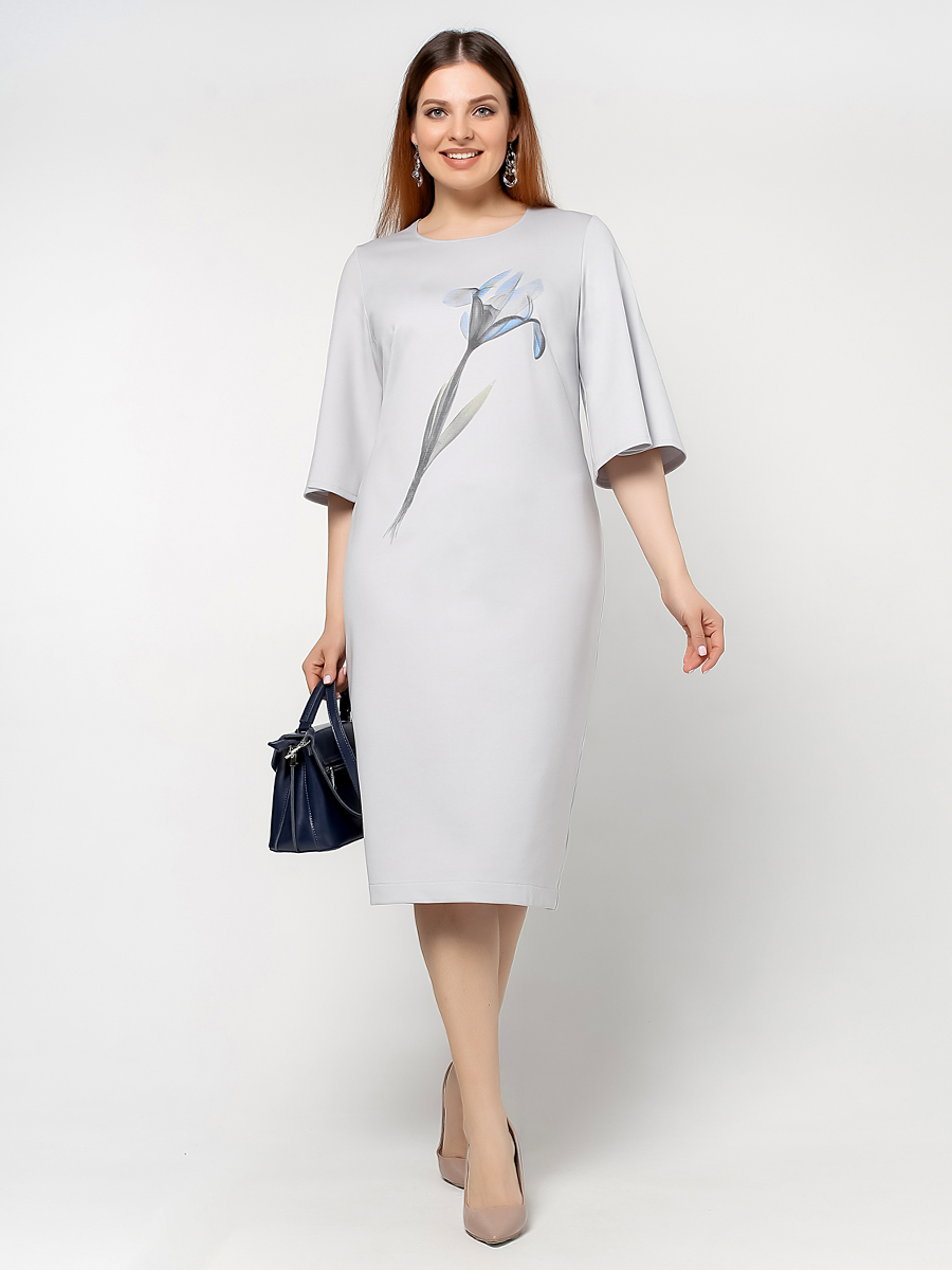 картинка Платье 5030 Cеребристо-серый от магазина Larouge.by