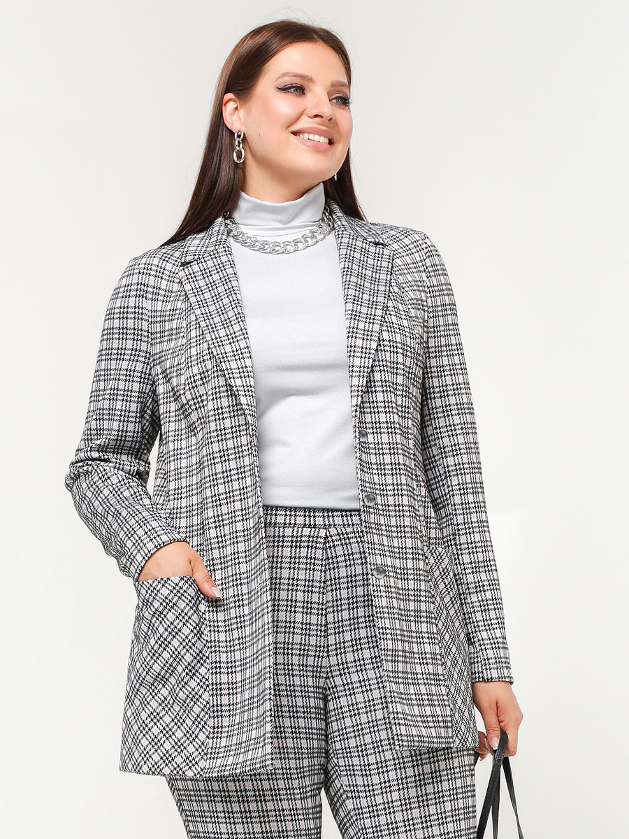 картинка Жакет 33065 розовый (клетка) от магазина Larouge.by