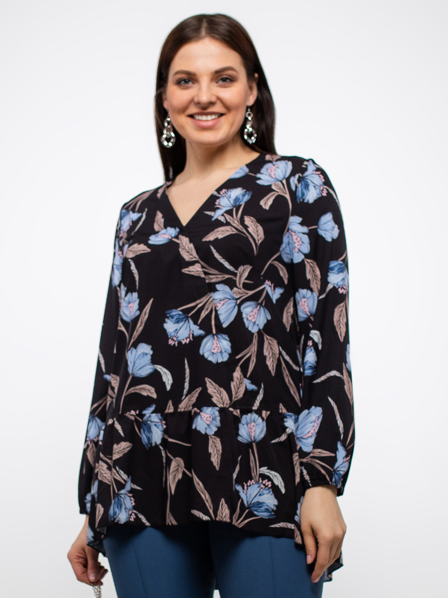 картинка Блузка 6140 черный от магазина Larouge.by