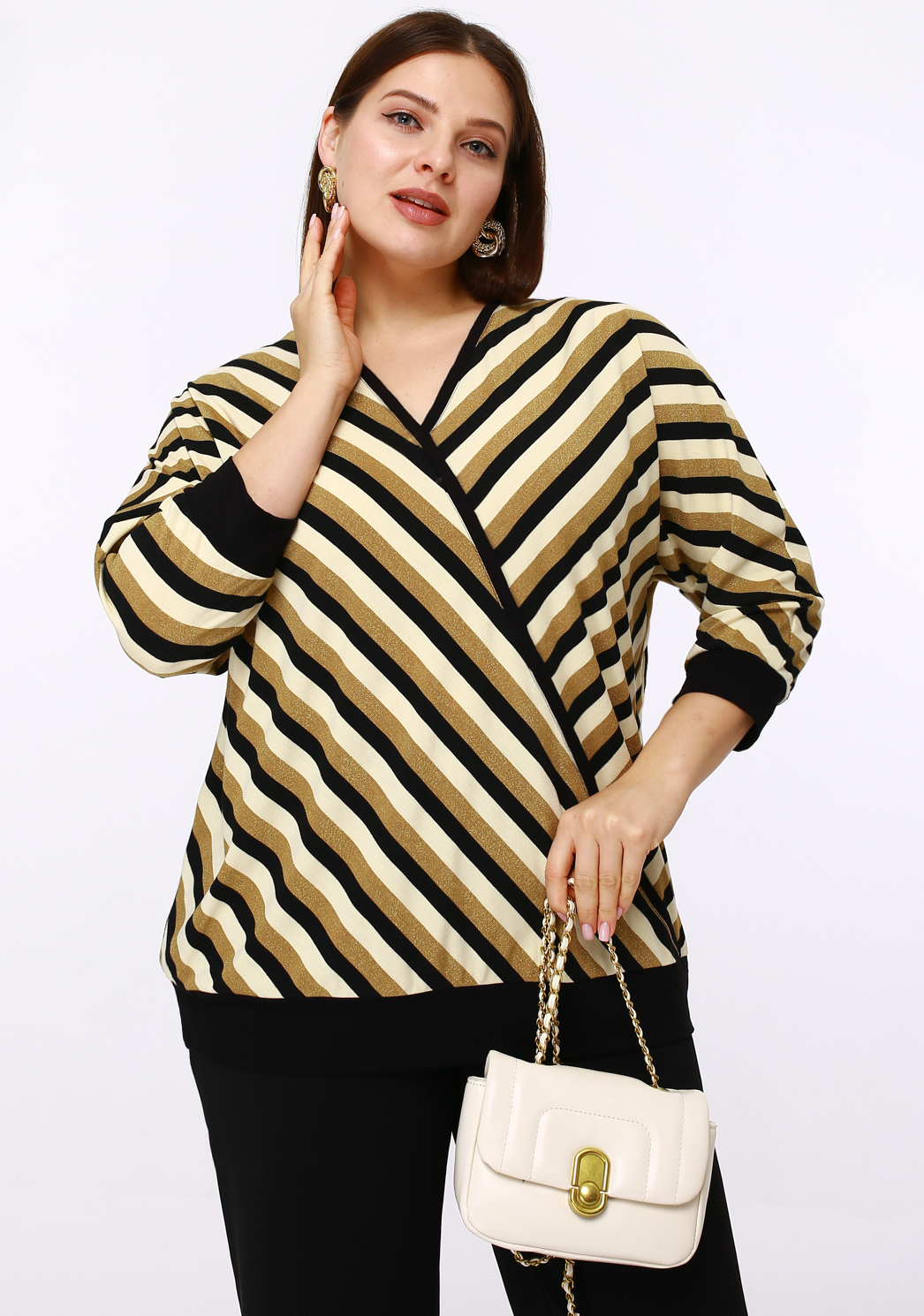 картинка Джемпер 3381 полоска от магазина Larouge.by