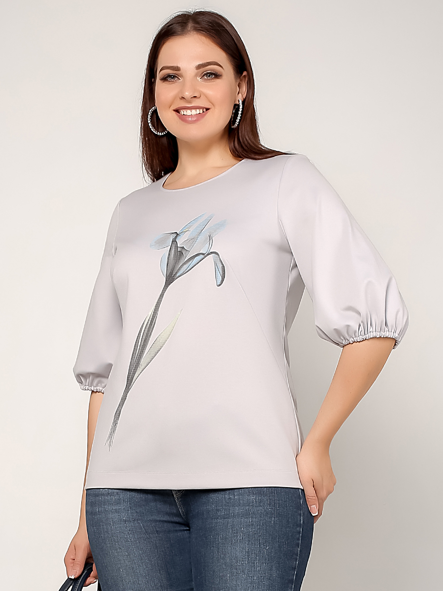 картинка Джемпер 3201 серебристо-серый от магазина Larouge.by