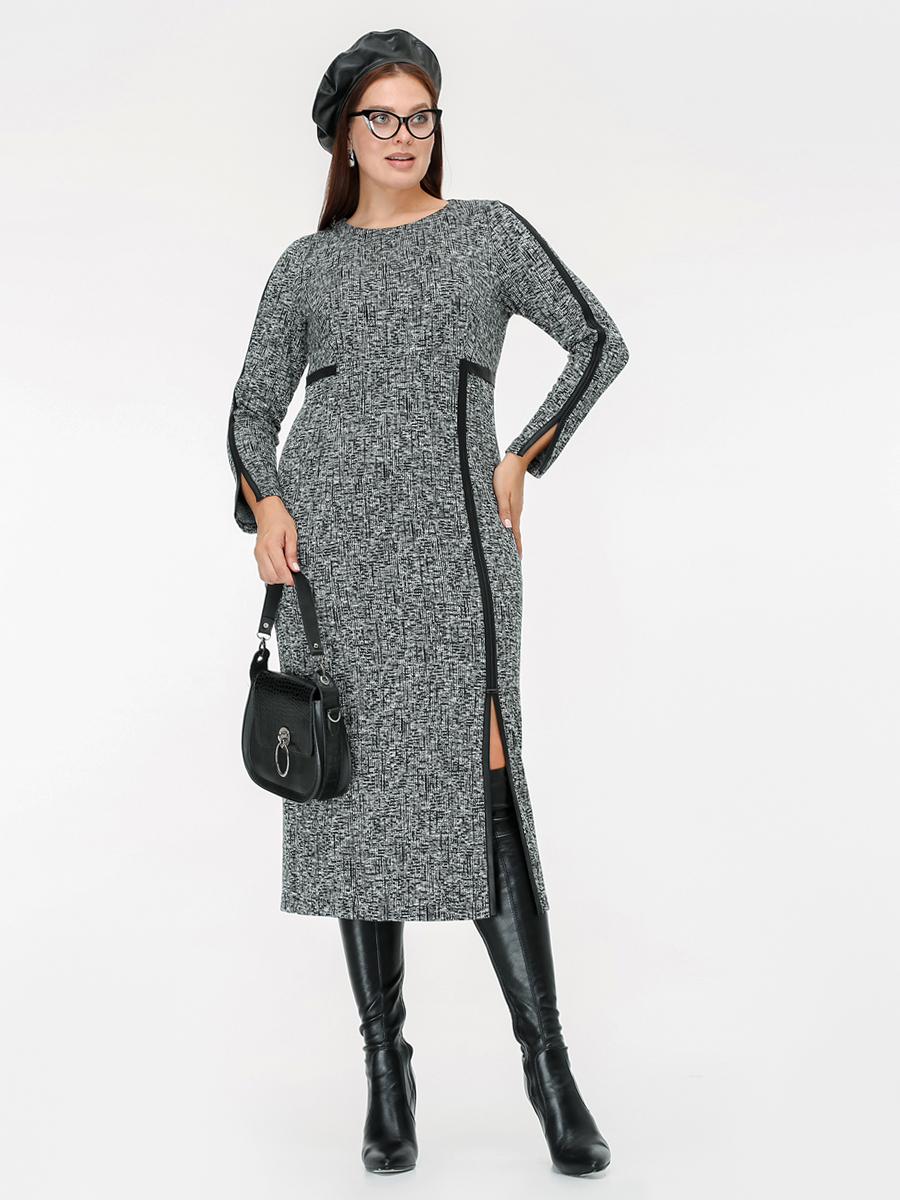 картинка Платье 5436 серый(меланж) от магазина Larouge.by
