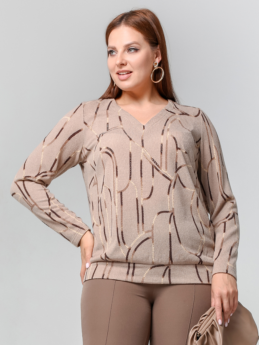 картинка Джемпер 3312 латте набивной от магазина Larouge.by