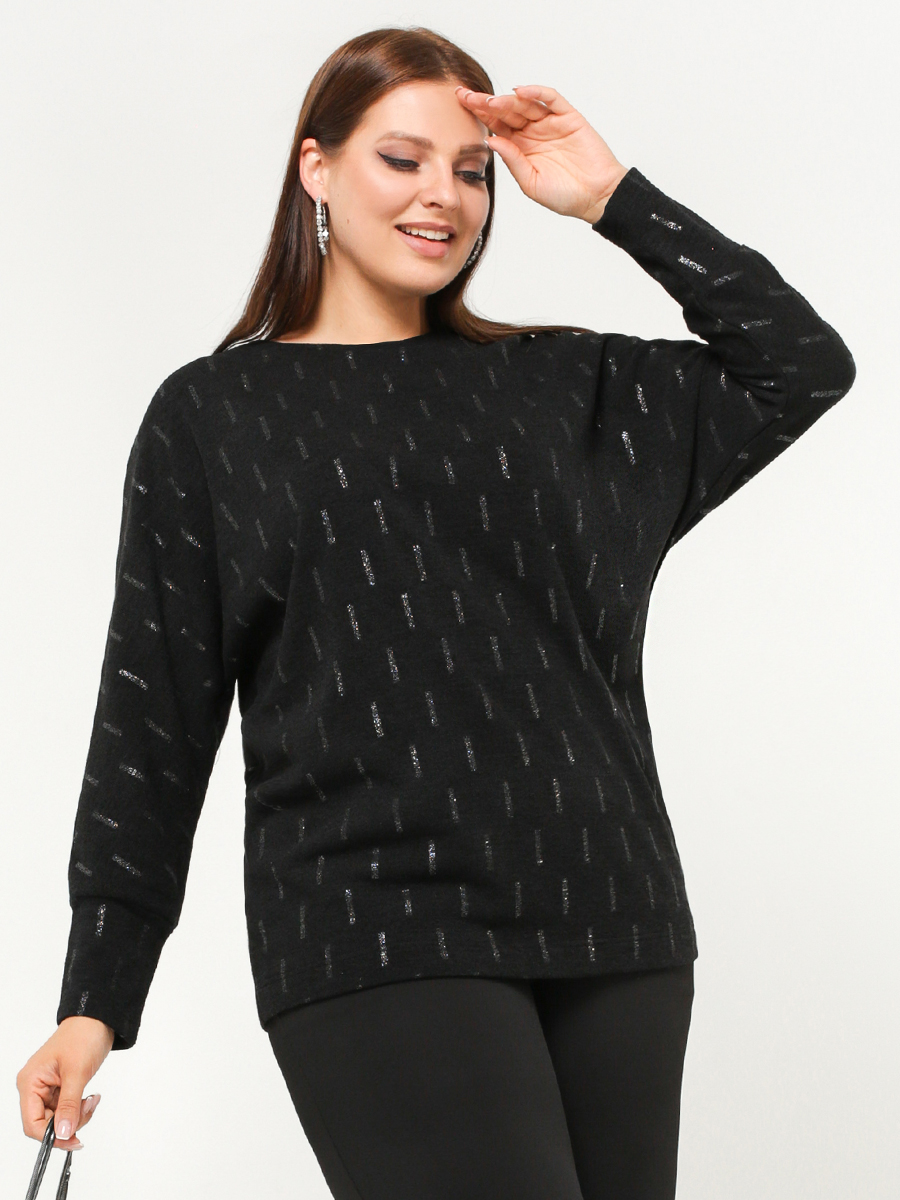 картинка Джемпер 3308 черный(блеск) от магазина Larouge.by