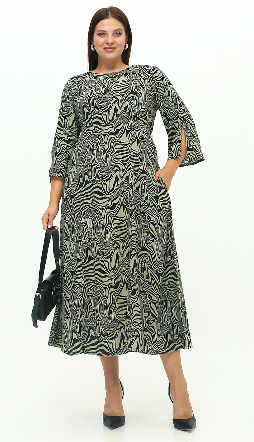 картинка Платье 5471 хаки(зебра) от магазина Larouge.by