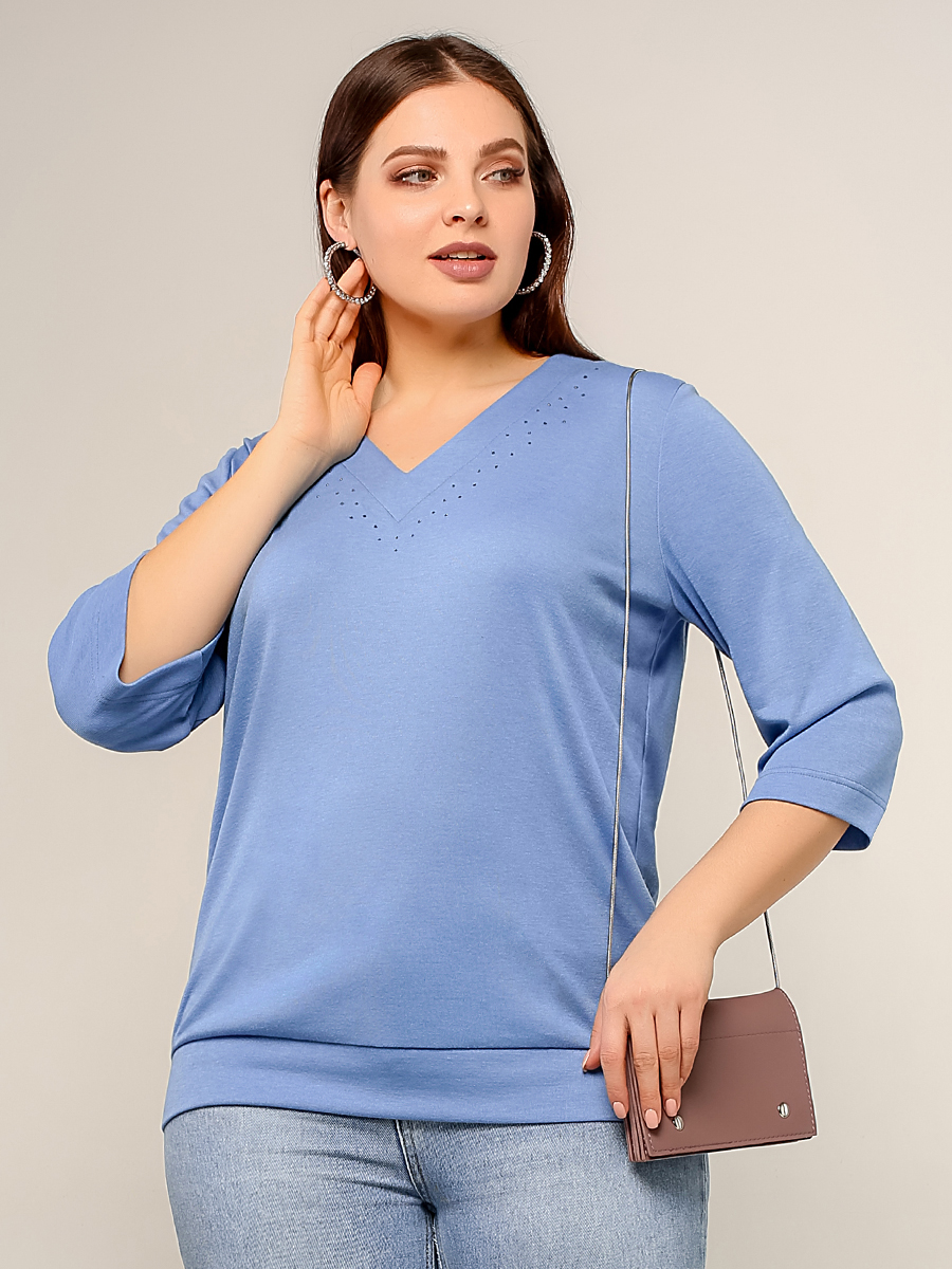 картинка Джемпер 3216 голубой от магазина Larouge.by