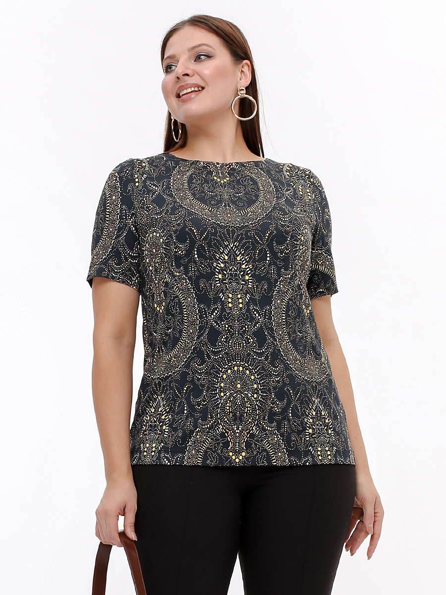 картинка Джемпер 3342 чёрный набивной от магазина Larouge.by