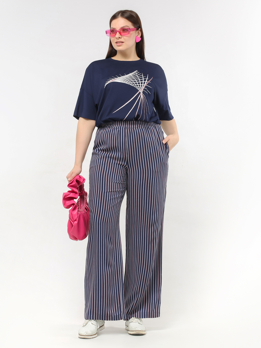 картинка Брюки 8039 синий(полоска) от магазина Larouge.by
