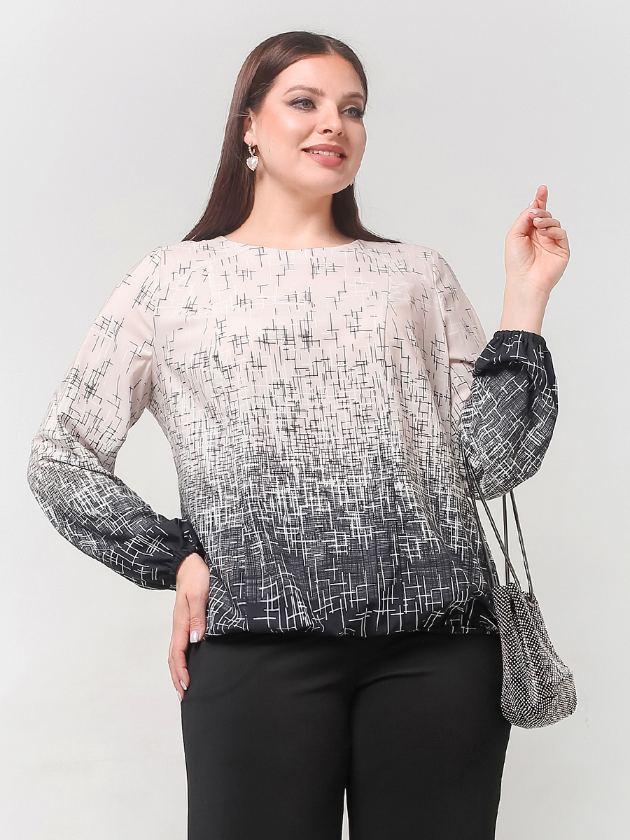 картинка Блузка 6255 беж(чёрный) от магазина Larouge.by