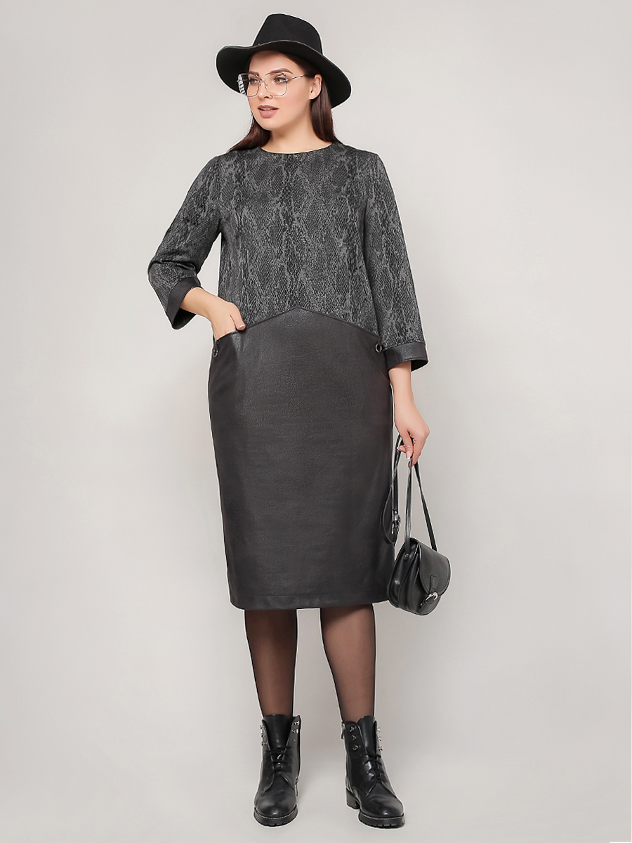 картинка Платье 5373 графит(питон) от магазина Larouge.by