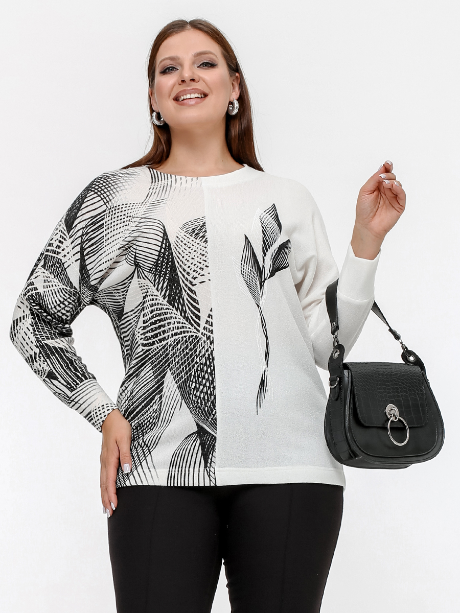 картинка Джемпер 3316 молоко(графит) от магазина Larouge.by